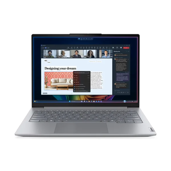 Ноутбук Lenovo ThinkBook 14 G9 IAL 14" WUXGA (1920x1200) IPS 400N, Ultra 7 355, 1x16GB DDR5-5600, 512GB SSD M.2, Intel Arc 140T, WiFi7, BT, Kb Ru/ Eng,FPR, TPM2, FHD Cam, 45Wh, 65W USB-C, NoOS, 1Y, 1.36kg (21UX003GGQ)