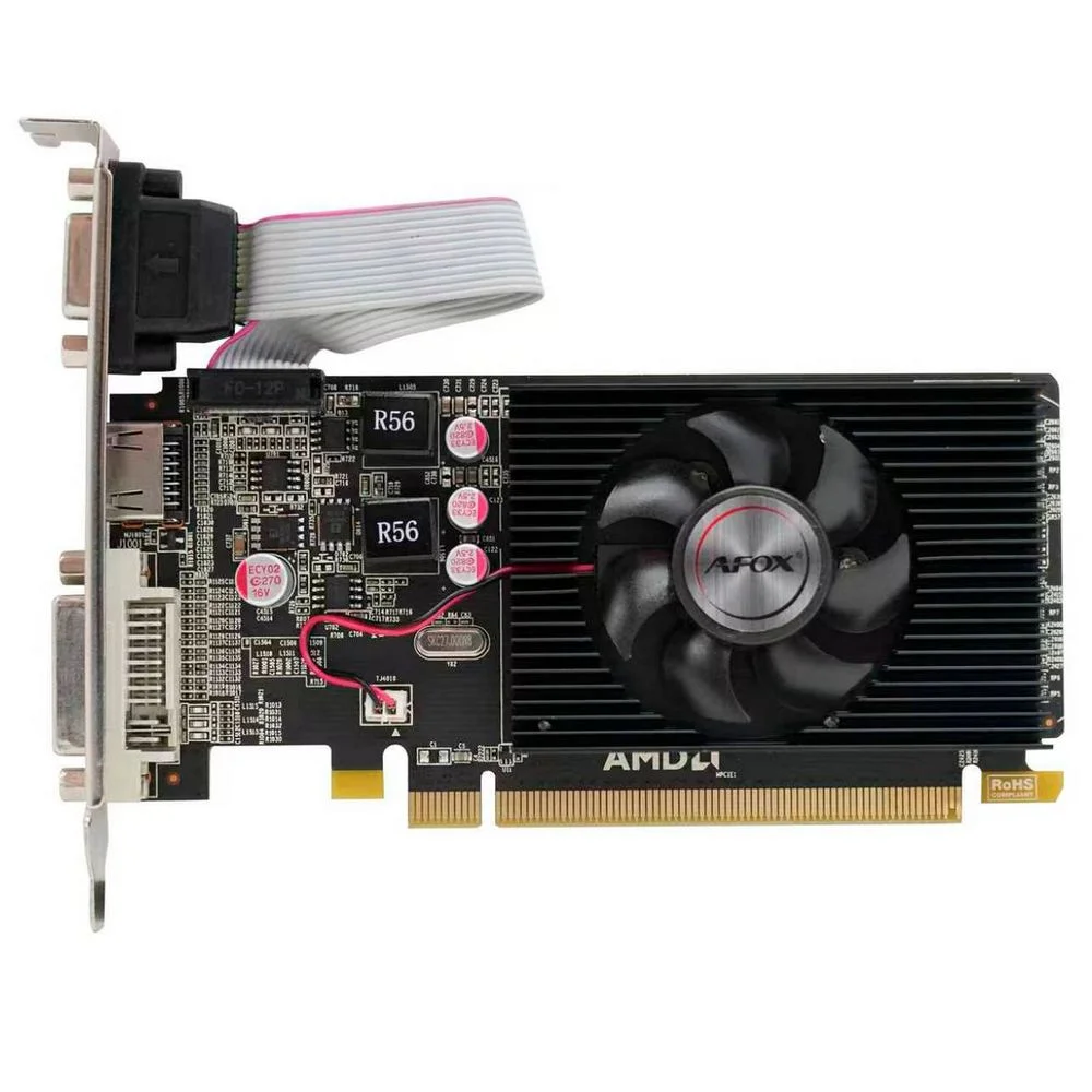 Видеокарта Afox R5 230 2GB DDR3 64bit DVI HDMI 1FAN LP RTL (AFR5230-1024D3L1)