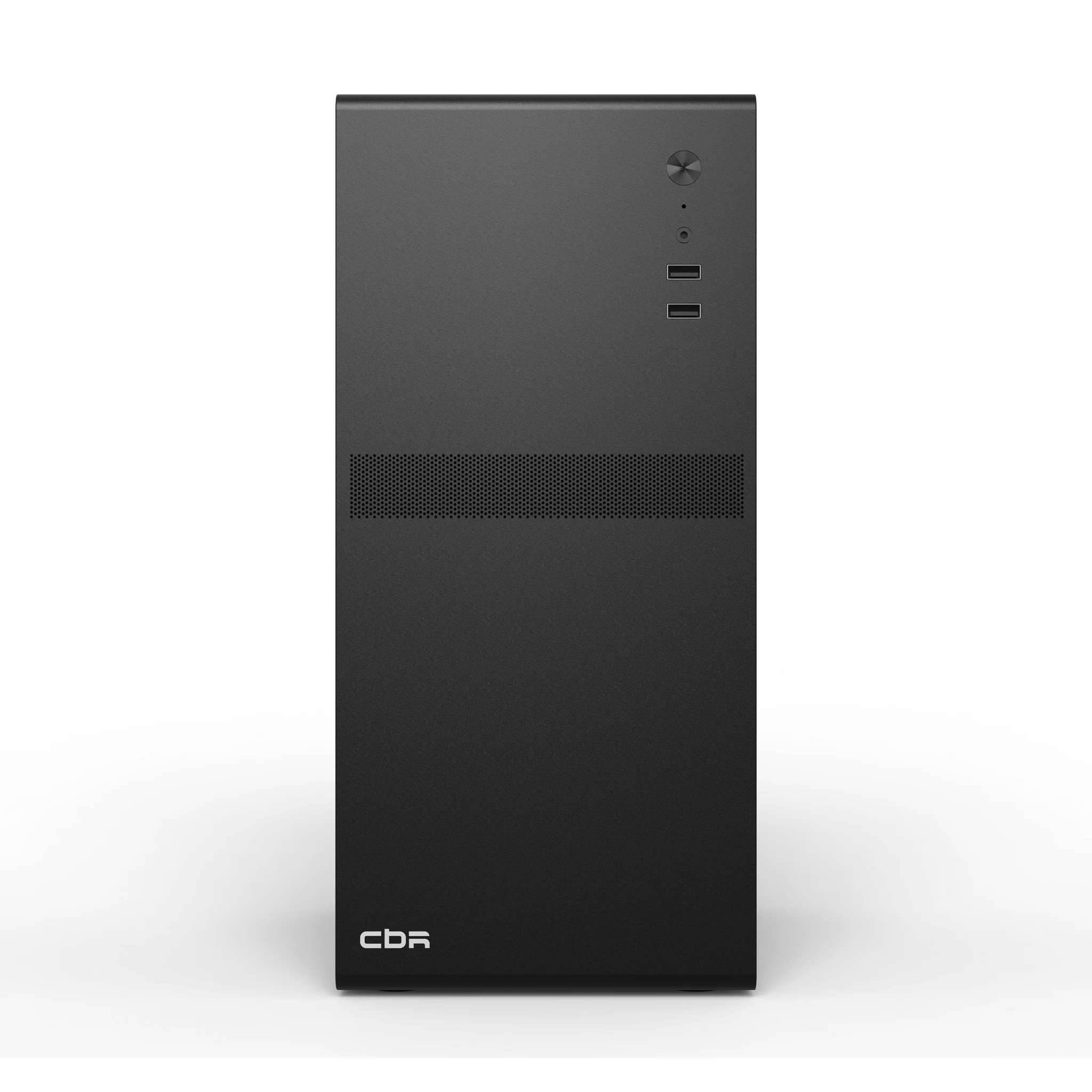 CBR Корпус mATX Minitower V201, c БП PSU-ATX550-12MD (550W/120mm), 2*USB 2.0, HD Audio+Mic, Black [PCC-MATX-V201-550W]