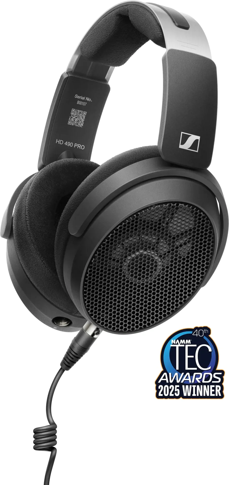 Наушники накладные Sennheiser HD 490 Pro 1.8м черный/серый проводные оголовье (700286)