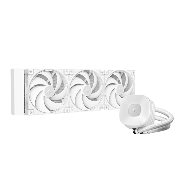 Система водяного охлаждения DEEPCOOL LE360 V2 PURE WHITE LGA1851/1700/1200/115X/AM5/AM4 (6шт/кор,TDP 300W, ARGB PUMP, Anti-Leak edition, PWM, TRIPLE FAN, белый) RET
