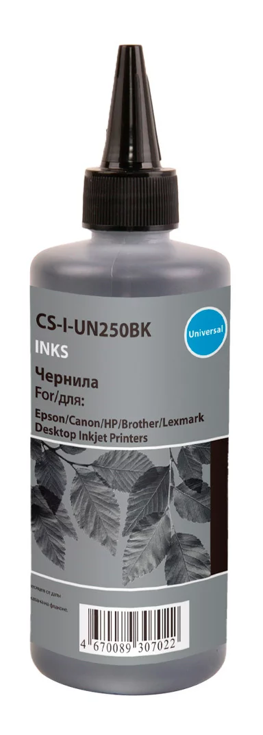 Чернила Cactus CS-I-Un250BK черный 250мл для Epson/Canon/HP/Brother Ecotank