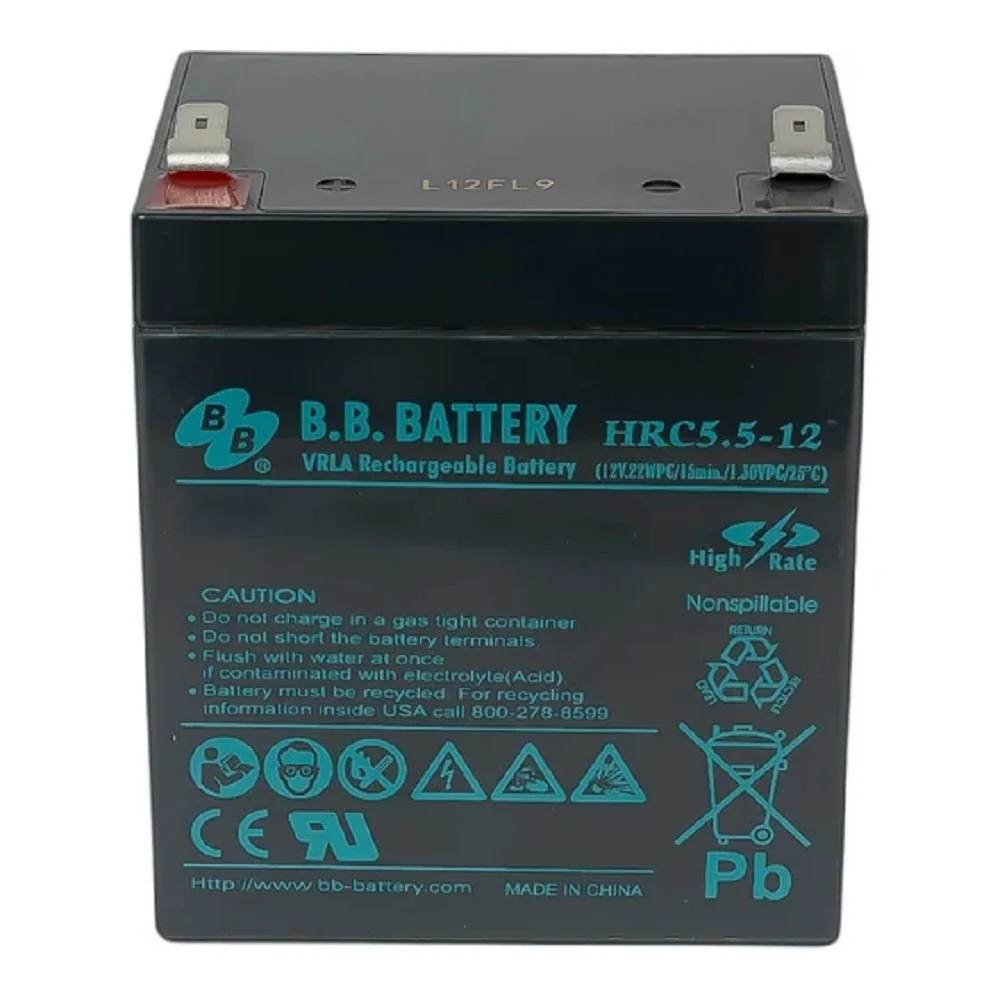 B.B. Battery АКБ HRC 5.5-12 (12V 5Ah ) (HRC 5.5-12 BB)