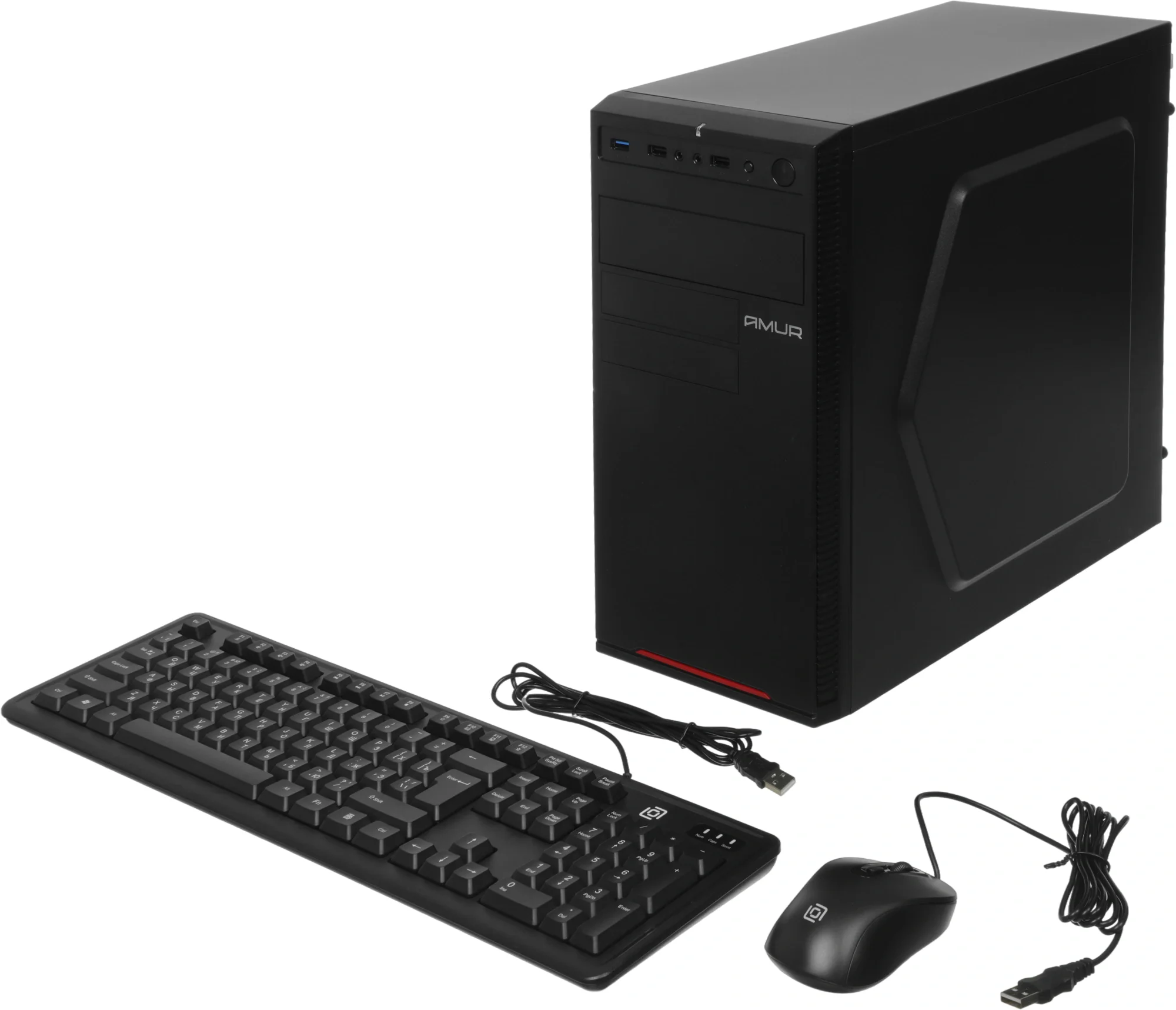 Компьютер Amur Нарвал B7I21 MT i3 12100 (3.3) 16Gb SSD512Gb UHDG 730 FreeDOS 2.5xGbitEth+1xGbitEth 400W мышь клавиатура черный (RUS) (2147008) (АМУЕ.466219.002 2147008)