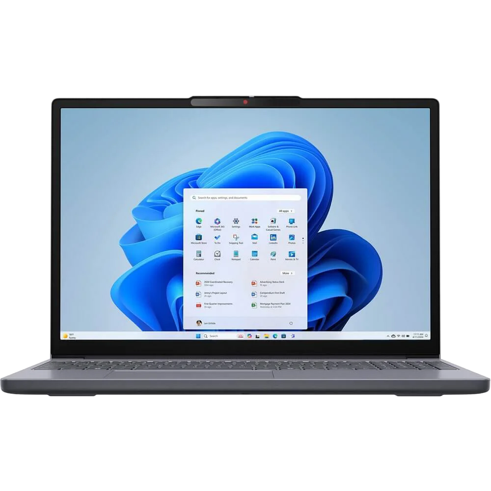 Ноутбук 15.3" IPS WUXGA LENOVO IdeaPad Slim 3 15AHP10 grey (AMD Ryzen 5 8540U/16Gb/512Gb SSD/VGA int/noOS) (83KA0015RK)