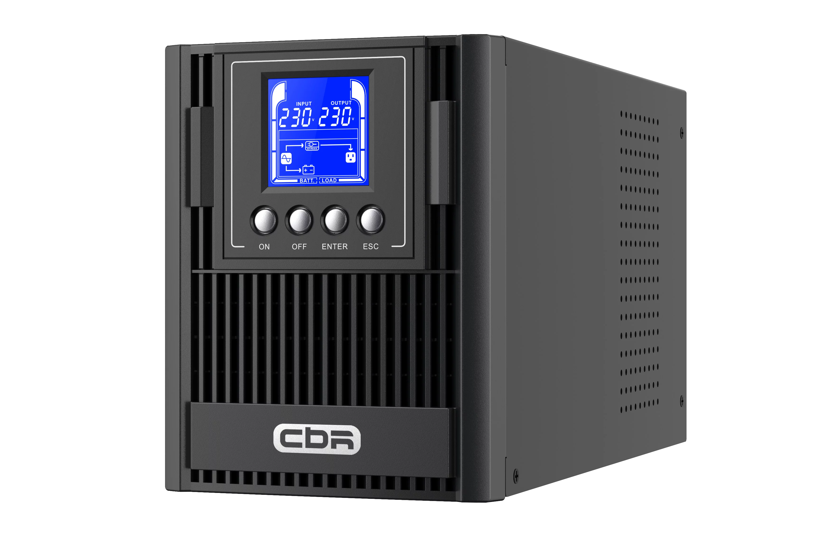 ИБП CBR ESSENCE ESN-1000 [Online 1000 VA / 1000 W, Tower, 3 x EURO, LCD, HID-USB, RS232, EPO, SNMP slot] (ESN-1KT-3F-LCHERSC)