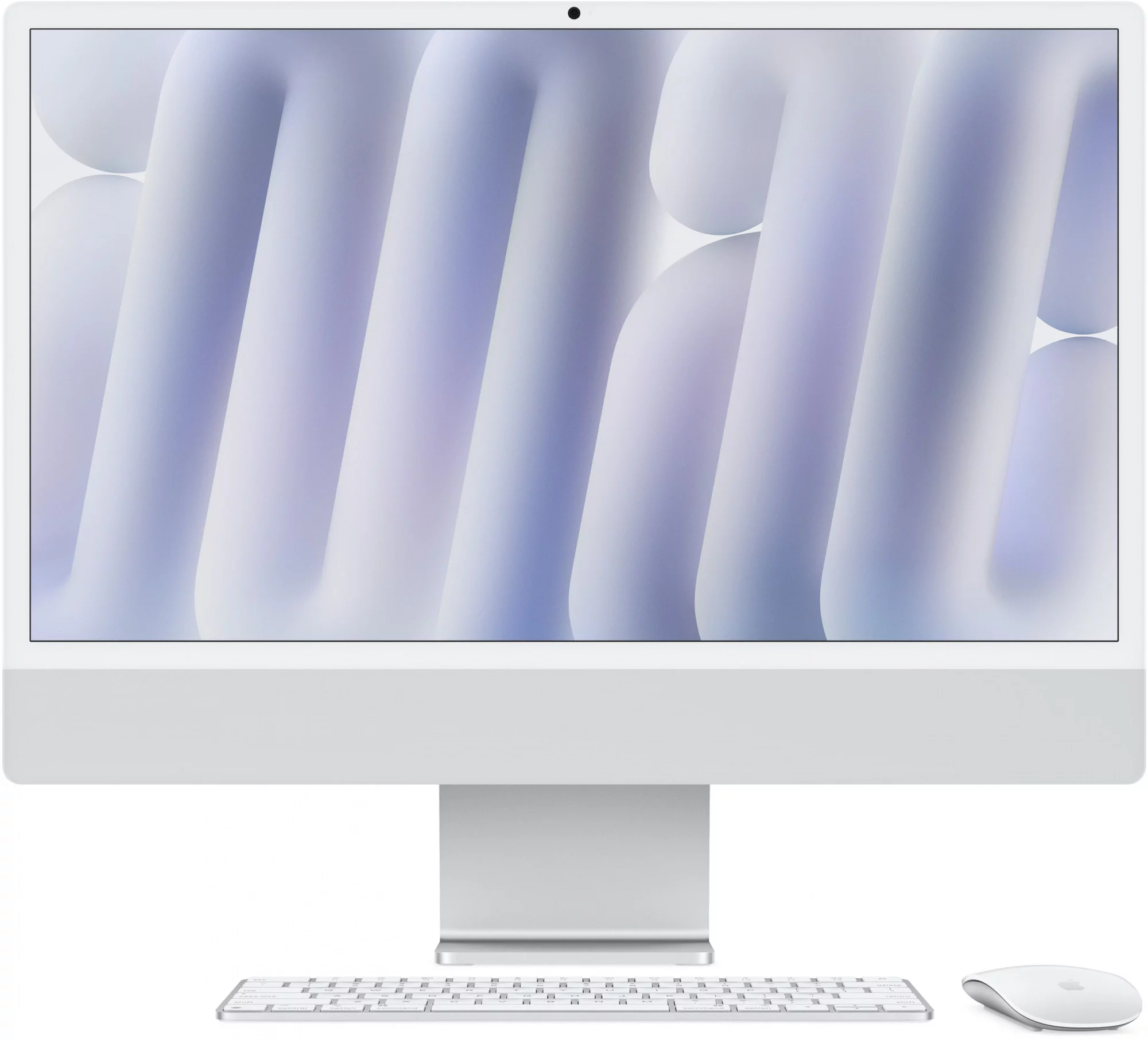 Моноблок Apple iMac A3247 24" 4.5K M4 8 core (4) 16Gb SSD256Gb 8 core GPU macOS WiFi BT 143W клавиатура мышь серебристый 4480x2520 (MWUC3ZP/A)