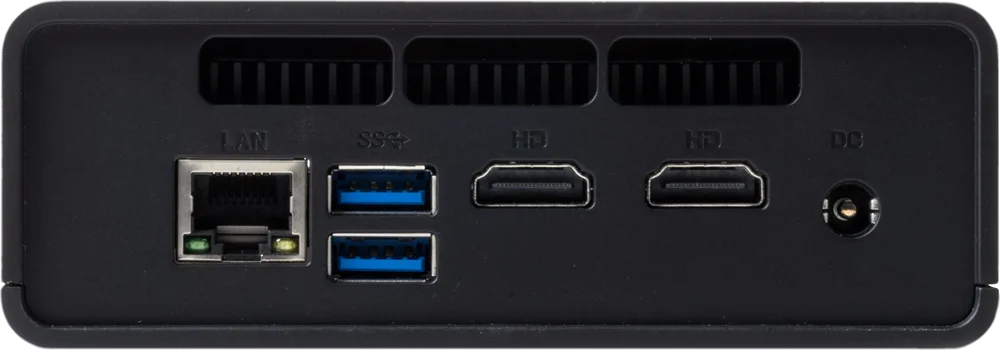Компьютер Тонкий клиент РС1-4455 Intel Celeron N5100(1.1Ghz)/ 8192Mb/ 128PCISSDGb/ noDVD/ Int:Intel UHD Graphics/ WiFi/ war 3y/ 0.36kg/ black/ (PC1-4455-1)