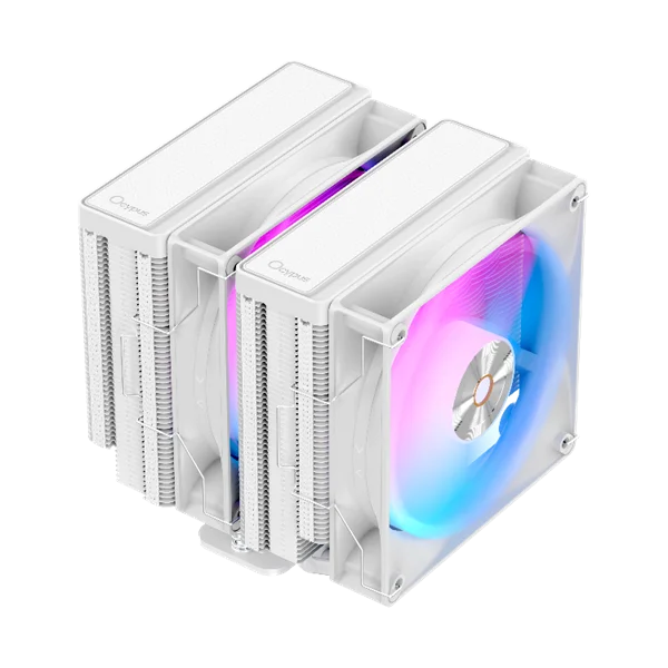 Кулер для процессора Ocypus Delta A62 WH ARGB, 2x120mm ARGB FAN, Top Panel, 6 HEAT PIPES, 4-PIN PWM, 500-2000 RPM, 29DBA, HYDRO BEARING, LGA115X/1200/1700/18XX, AM4/AM5