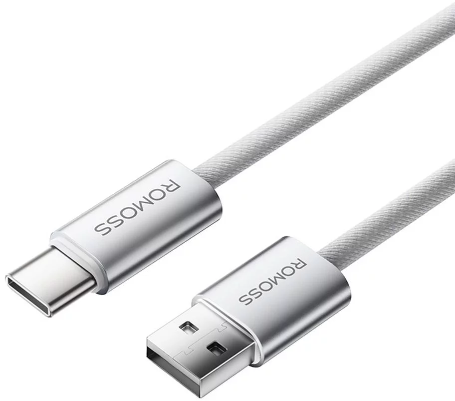Кабель Romoss CB3038 6958377525968 ver2.0 USB (m)-USB Type-C (m) 1.2м белый