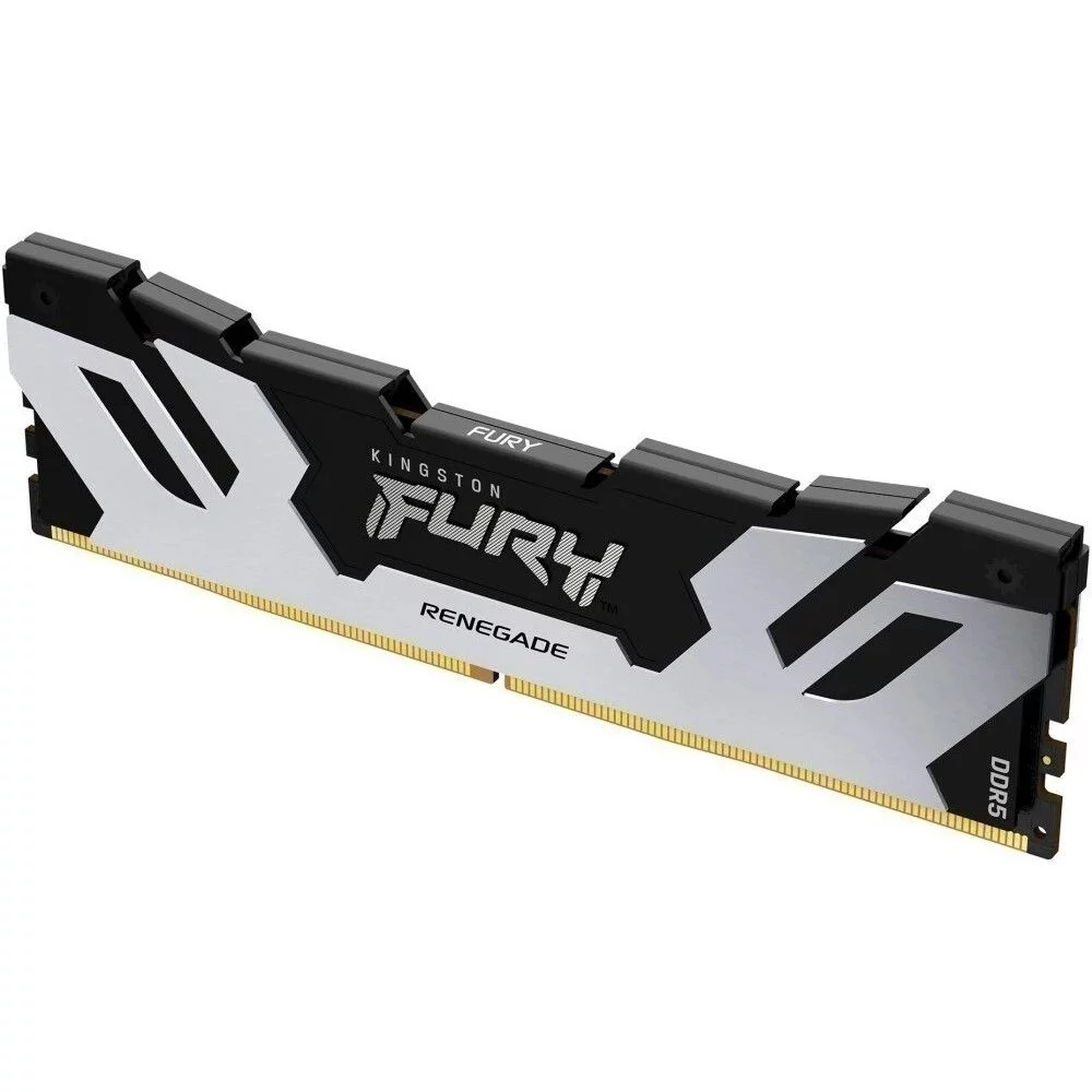 Модуль памяти Kingston 24GB DDR5 8000 FURY Renegade Silver On-Die ECC UDIMM (Single Module) CL38-48-48 1.4V (KF580C38RS-24)