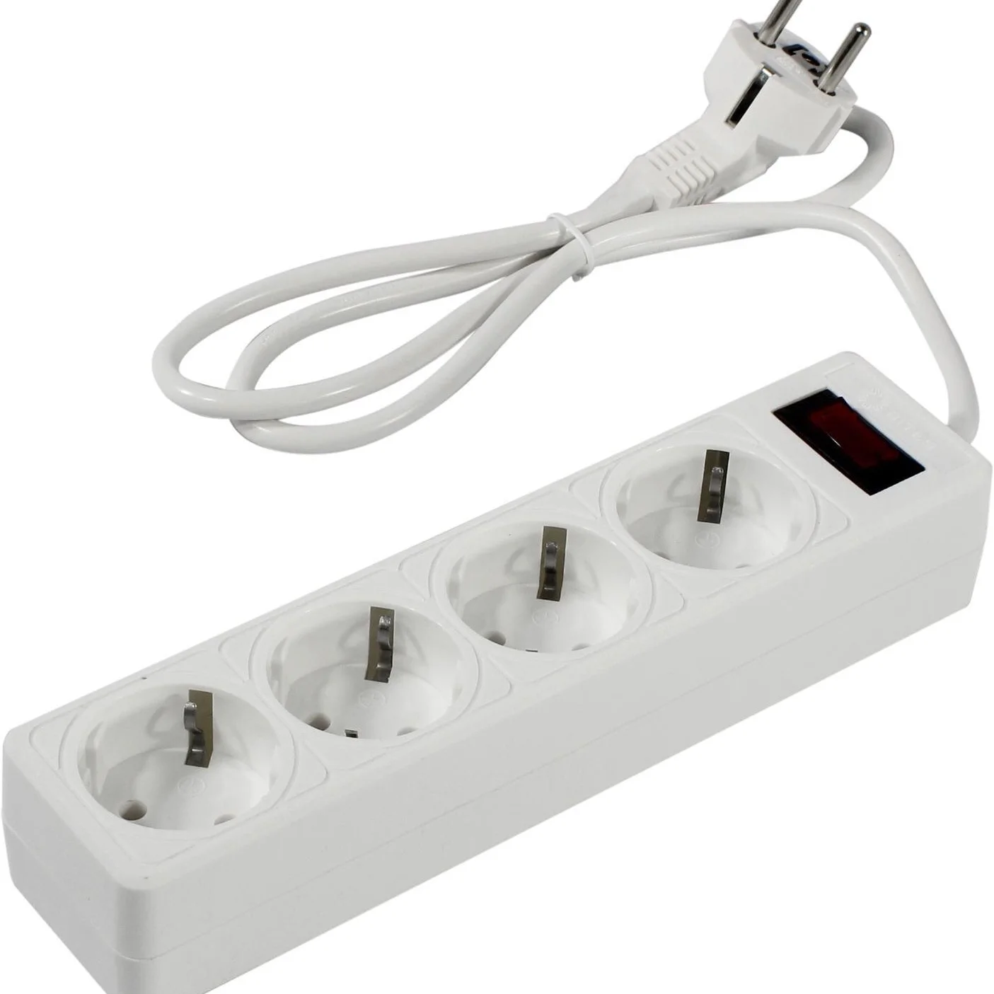 5bites Сетевой фильтр GARDA SP4W-510 4S / 3*0.75MM2 / 1M / WHITE