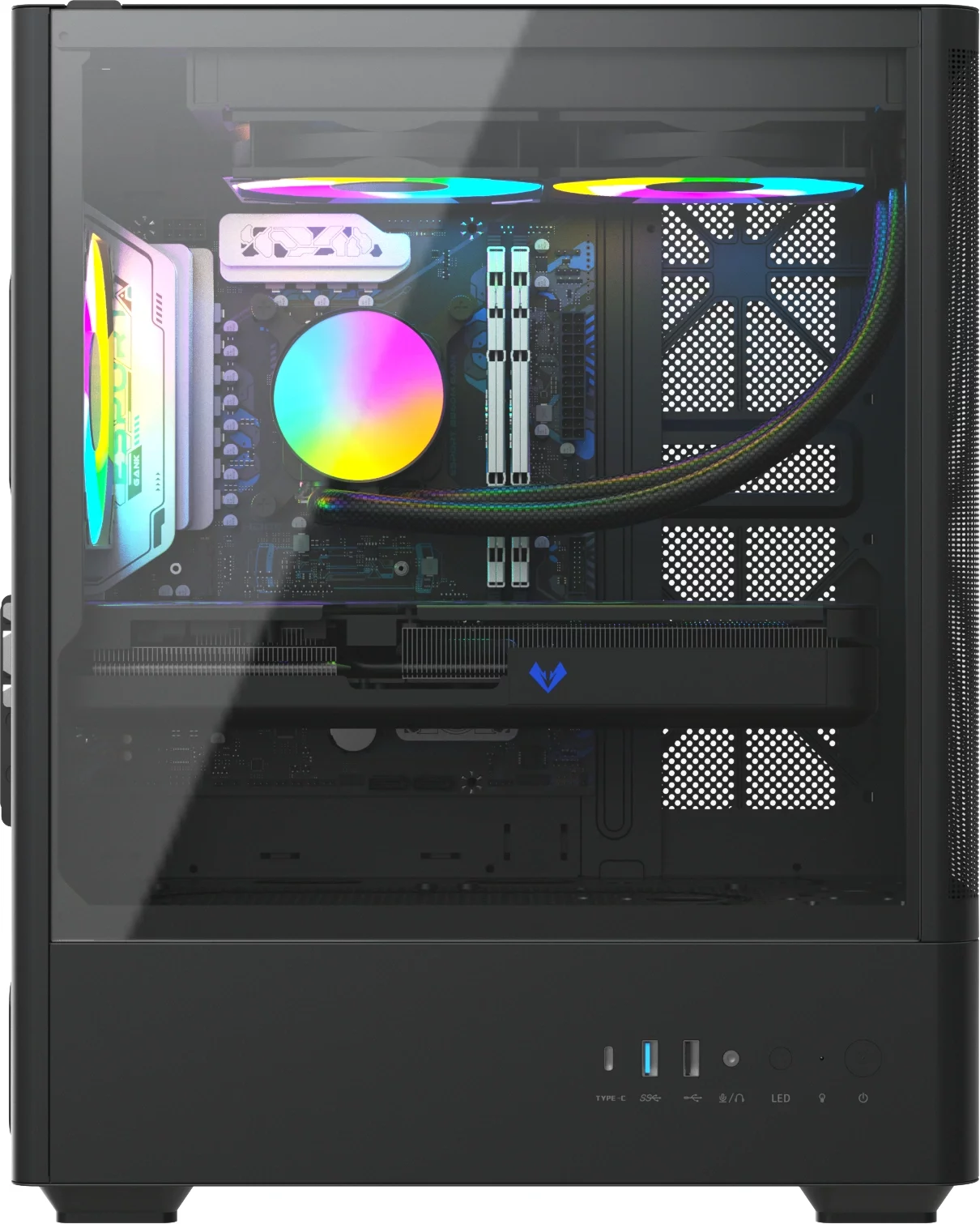 Компьютер Teclast G03 Core Ultra 7 265KF (3.9) 32Gb SSD1Tb RTX5070 12Gb Windows 11 Pro GbitEth WiFi BT 750W черный (G03 265KF32G1T5070BKRU)