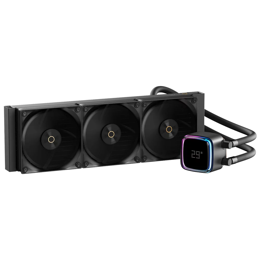 Жидкостная система охлаждения Ocypus Вентилятор Cooler Iota L36 BK ARGB Black 300W/ All Intel/ AMD AM*/ Digital display / Screws (IOTA-L36-BK3ANWNN00X-GL)