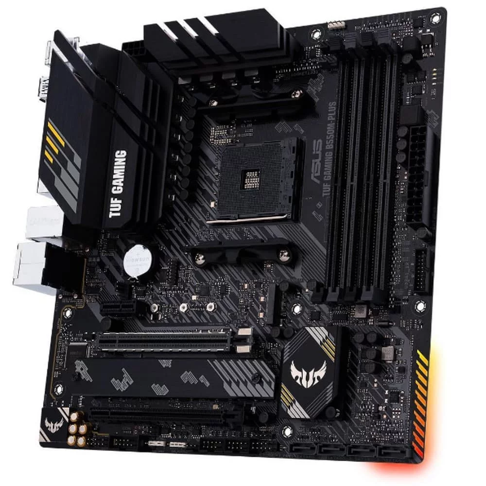 Материнская плата ASUS TUF GAMING B550M-PLUS Soc-AM4 AMD B550 4xDDR4 mATX AC`97 8ch(7.1) 2.5Gg RAID+HDMI+DP (90MB14A0-M0EAY0)