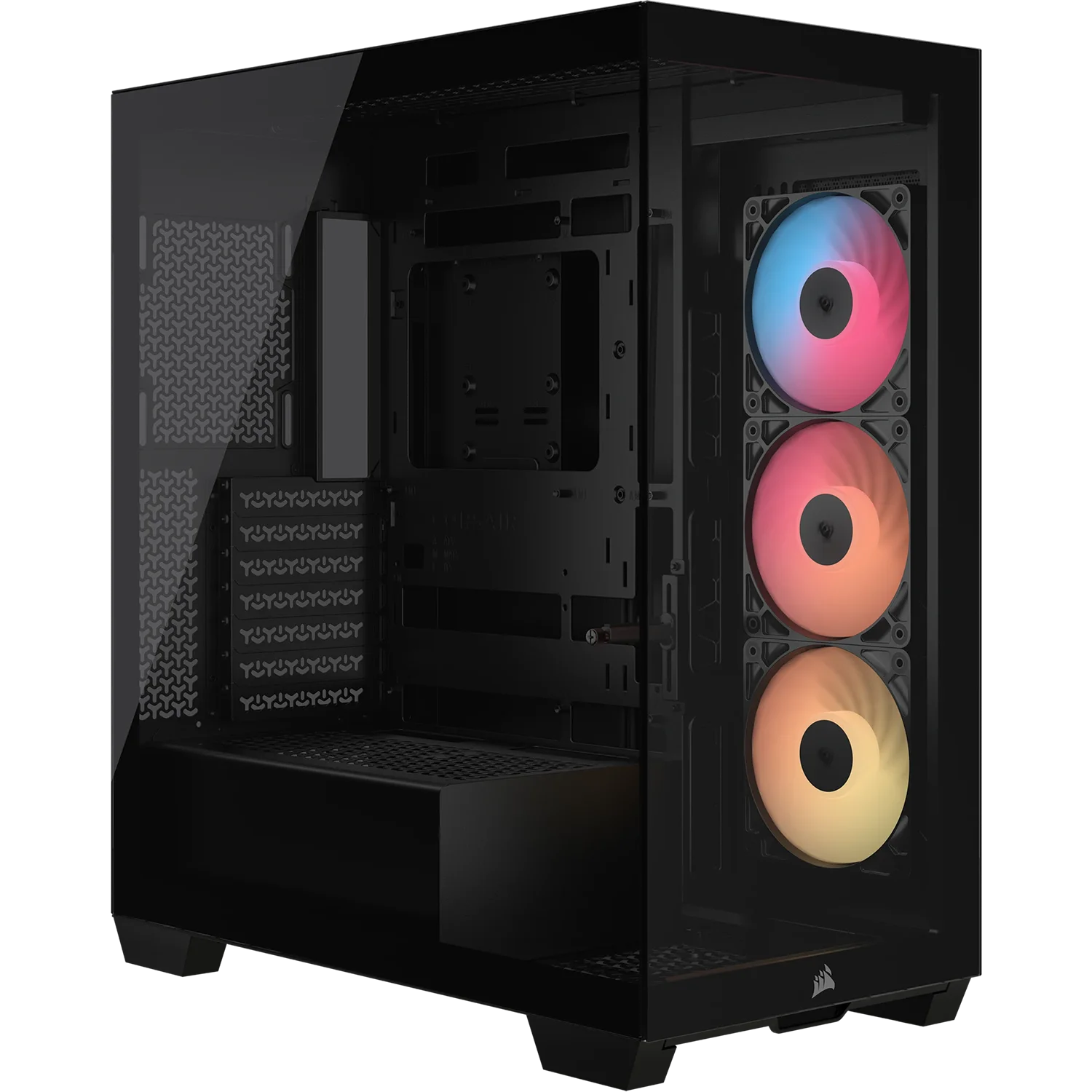 Корпус без блока питания/ Case Corsair 3500X RS-R ARGB, Midi-Tower, TG, 3x120mm ARGB, 2xUSB-A 3.2, 1xUSB 3.2 Type-C, E-ATX, ATX, mATX, mITX Black (CC-9011322-WW)