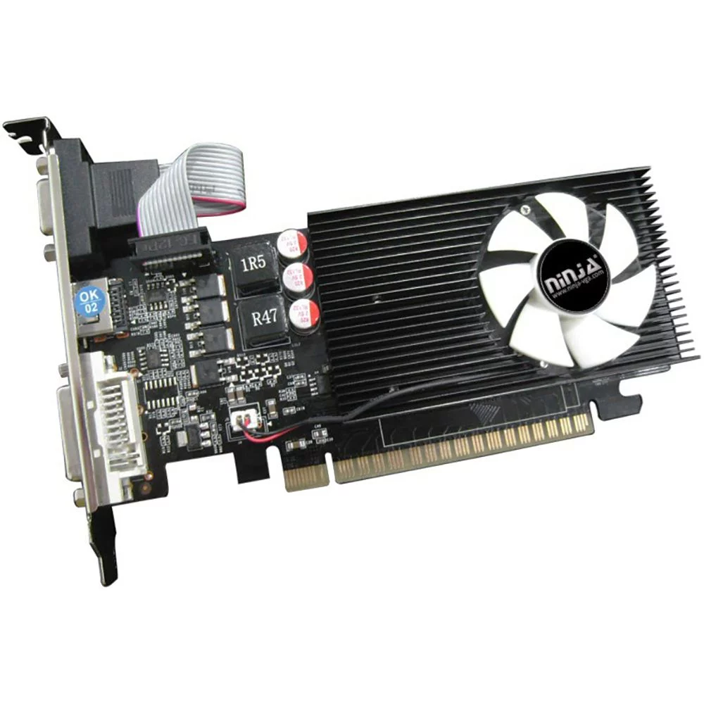 Видеокарта Ninja (Sinotex) GT610 1GB DDR3 64bit VGA DVI HDMI 1FAN LP RTL (750519) (NK61NP013F)