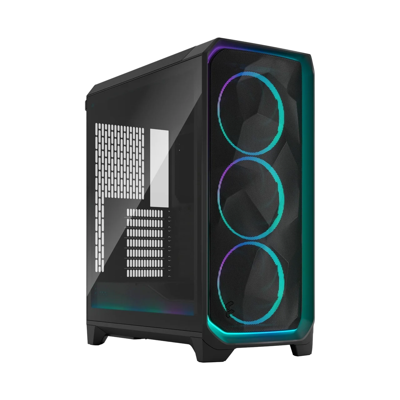 Корпус Компьютер без блока питания/ Case Fractal Design Meshify 3 Ambience Pro RGB TG Light Tint, Full-Tower, 3x140mm ARGB, 2xUSB-A 3.2 + 1xUSB 3.2 Type-C, E-ATX, ATX, mATX, mITX, Black (FD-C-MES3A-03)
