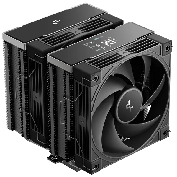 Кулер для процессора DEEPCOOL AK620 G2 DIGITAL NYX LGA1851/1700/1200/115X/AM5/AM4 (8шт/кор, TDP 260W, PWM, DUAL Fan 120mm, 6 тепл. трубок, Copper Base, черный) RET (R-AK620G2-BKNNMN-GJD-1)