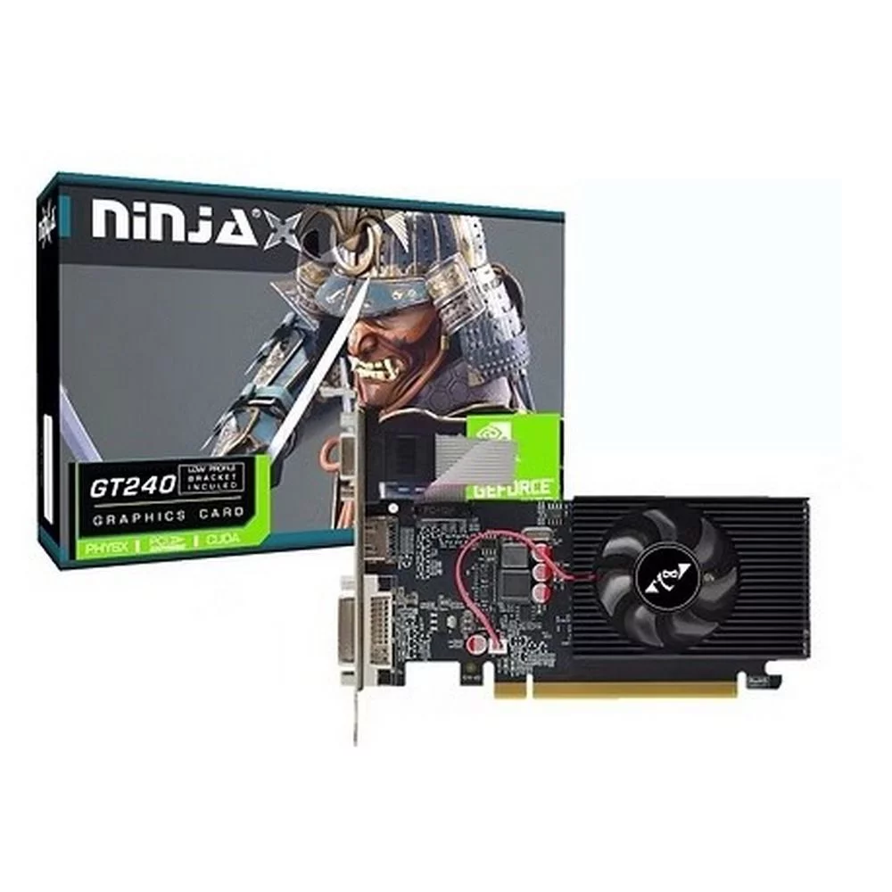 Видеокарта Ninja (Sinotex) GT240 1GB GDDR3 128bit VGA DVI HDMI 1FAN RTL (NK24NP013F)