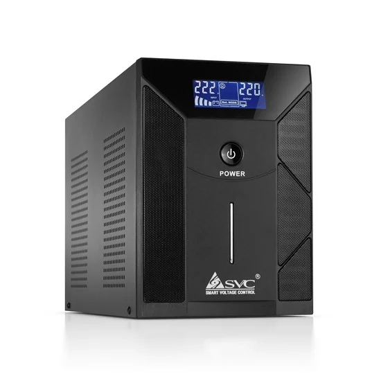 ИБП , Л-И., 2000ВА/ 1200Вт, Напольный SVC (V-2000-F-LCD/R)