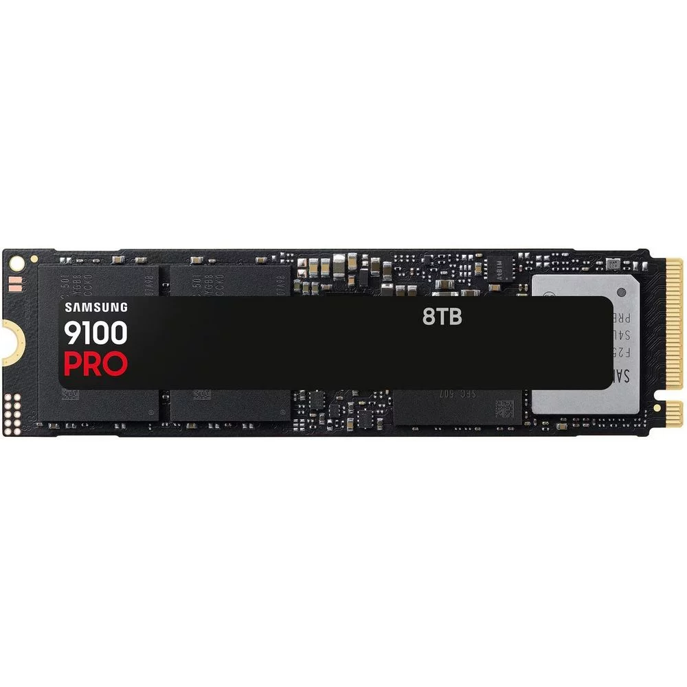 Твердотелльный накопитель SSD M.2 (PCI-E NVMe 2.0 Gen 5.0 x4) 8Tb Samsung 9100 PRO (R14800/ W13400MB/ s), 1year (MZ-VAP8T0BW)
