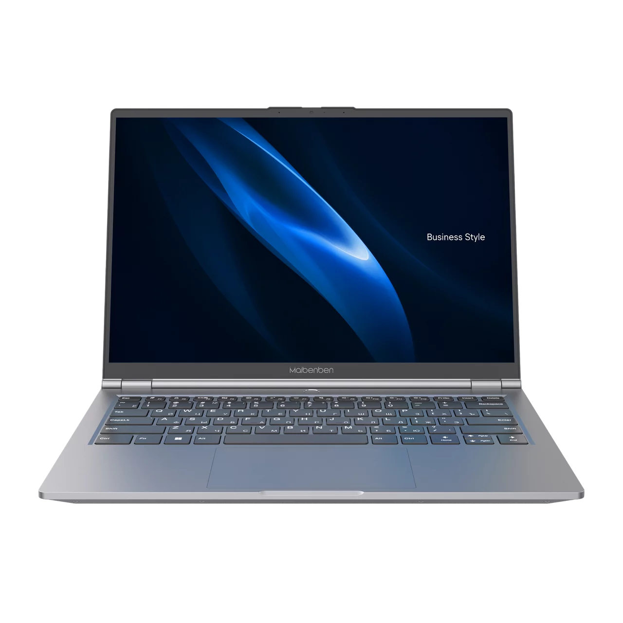 Maibenben B514B 14"(2880x1800 IPS)/ Intel Core i5 12450H(2Ghz)/ 16384Mb/ 512PCISSDGb/ Int:Intel UHD Graphics/ Cam/ BT/ WiFi/ 62WHr/ war 2y/ 1.45kg/ Grey/ Linux (B514B-I521UMF2SLGRE2)