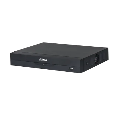 DAHUA DHI-NVR2104HS-P-I2 4-канальный IP-видеорегистратор с PoE, 4K и H.265+, видеоаналитика, входящий поток до 80Мбит/ с, 1 SATA III до 10Тбайт