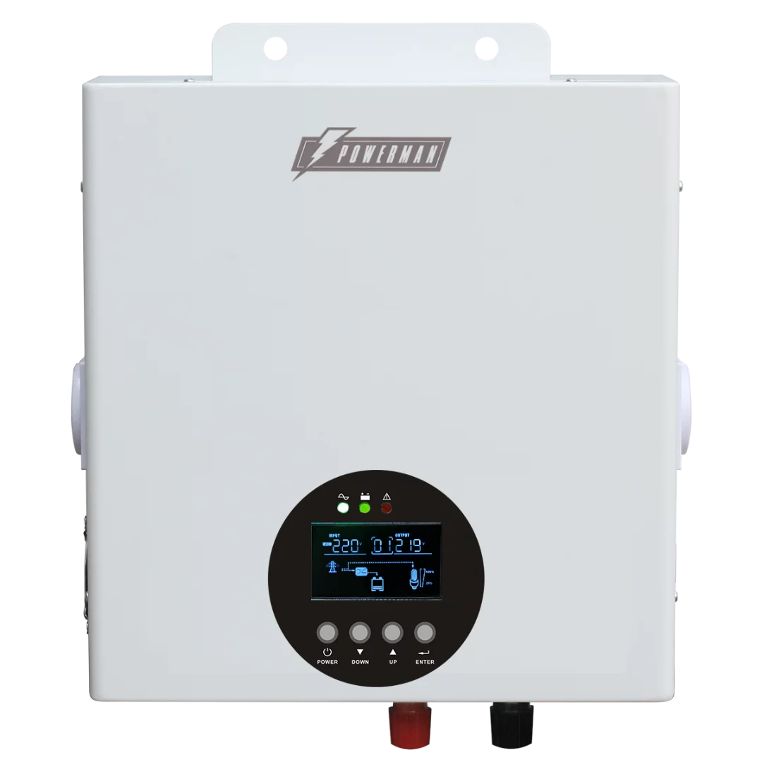 Источник бесперебойного питания/ ИБП POWERMAN Smart 1000 HYBRID, линейно-интерактивный, 1000ВА/600Вт, 165-265В, 2 евророзетки, внешняя свинцово-кислотная (AGM, GEL, FB) или LiFePO4 батарея на 12В емко