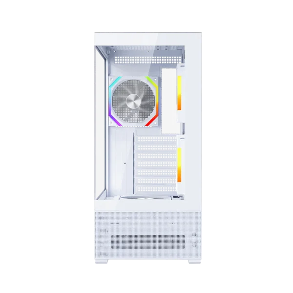 корпус 1STPLAYER CV7 ARGB White / ATX / 3x120mm ARGB & 2x120mm fans / CV7-WH-2FAR-W-2FH7R-W-1FH7-W