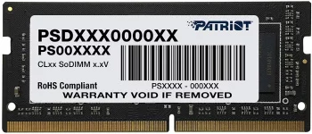 Память SO-DIMM DDR 4 DIMM 32Gb PC25600, 3200Mhz, PATRIOT Signature (PSD432G32002S) (retail)