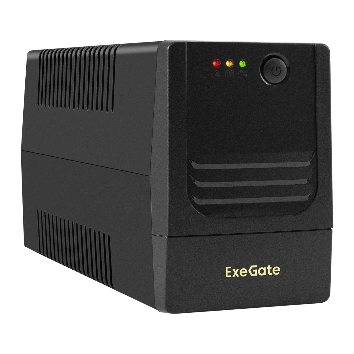 Exegate EX299489RUS ИБП ExeGate Power NB-850.LED.AVR.2SH.USB (850VA/510W, LED, AVR, 2*Schuko, USB, батарея 12V 9Ah, Black)