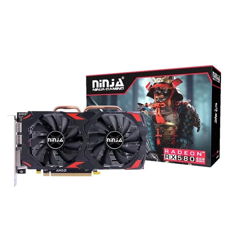 Видеокарта Ninja (Sinotex) Radeon RX 580 (2304SP) 8GB GDDR5 256bit 2xDP HDMI RTL {15/ 20} (AHRX58085F)