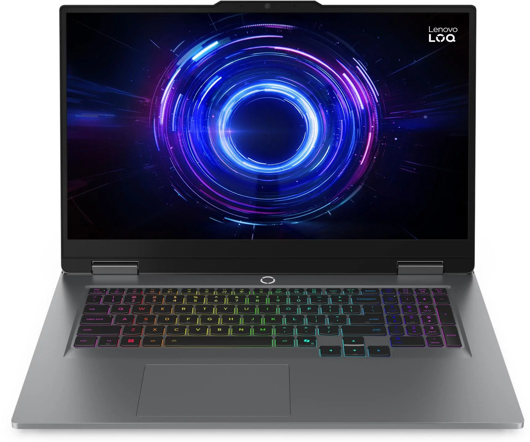 Ноутбук Lenovo LOQ 17IRX10 Core i5 13450HX 16Gb SSD512Gb NVIDIA GeForce RTX5050 8Gb 17.3" IPS FHD (1920x1080) без ОС grey WiFi BT Cam (83JH0089RK)