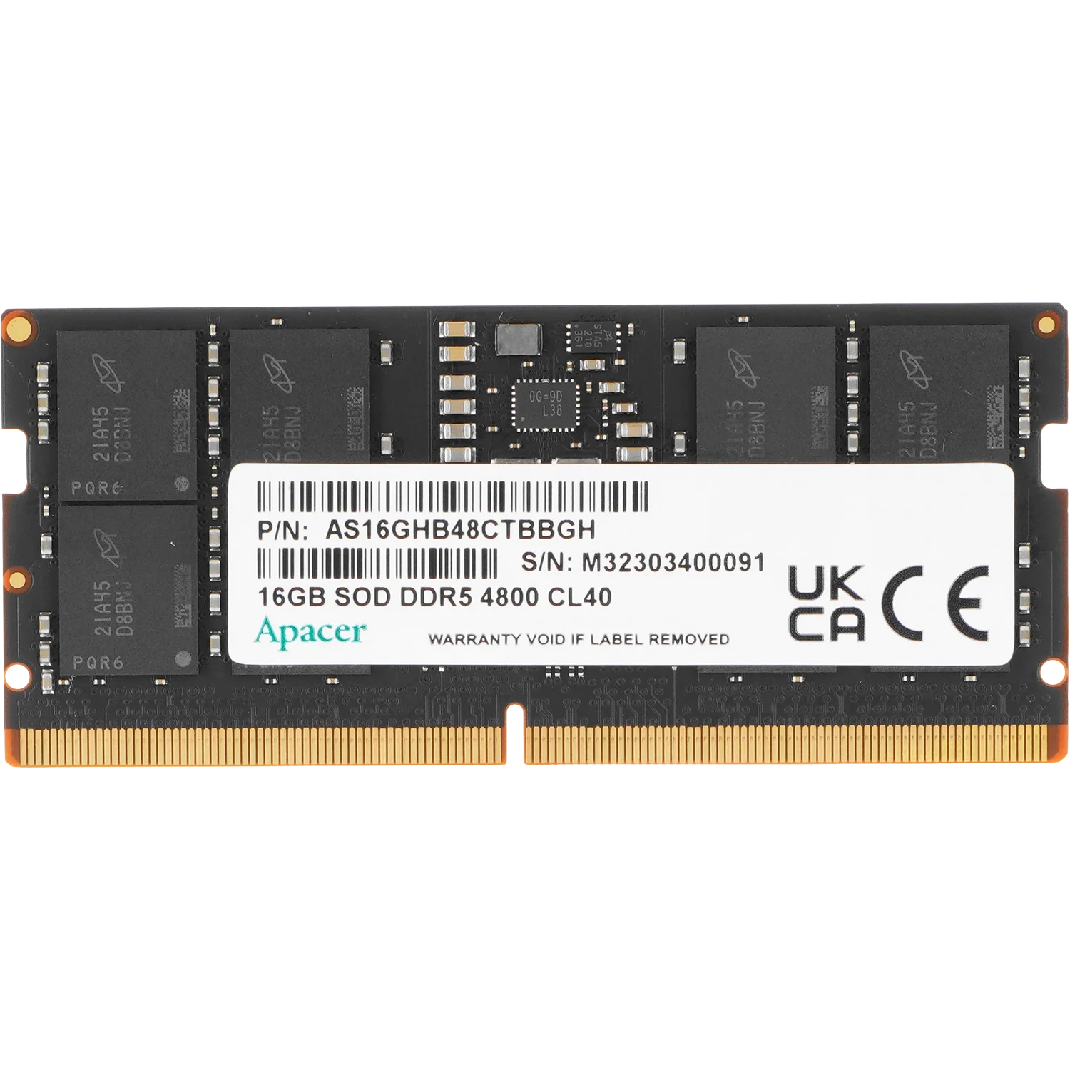 Apacer DDR5 SODIMM 16Gb 4800MHz FS.16G2A.PTH CL40
