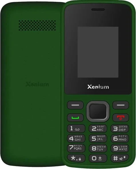 Мобильный телефон Xenium X175 зеленый моноблок 1.77" 128x160 Nucleus GSM900/ 1800 MP3 (CTX175GN/00)