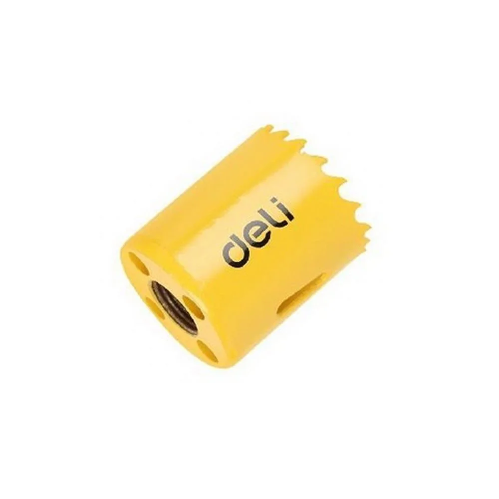 Оснастка Deli Коронка биметаллическая DH-SKK035-E1 диаметр 35мм, макс глубина сверления 38мм, шаг зубьев 4-6мм, 42CrMo+M3