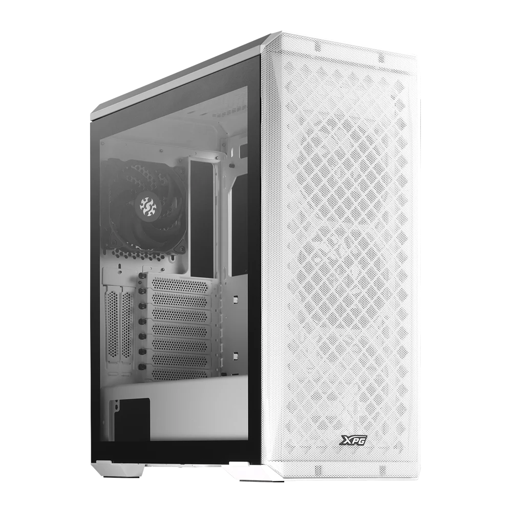 Корпус для ПК XPG Bad Pack DEFENDER WHITE (DEFENDER-WHCWW) (Midi-Tower, белый, TG, 120mm fan*3) bp (DEFENDER-WHCWW||BP)