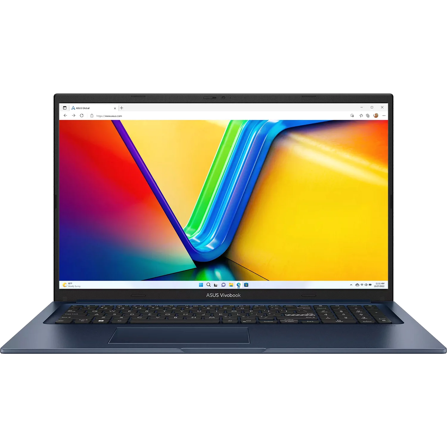 Ноутбук ASUS Vivobook 17 X1704VA-AU984 Intel Core 3 100U/ DDR5 16GB/ 512Gb SSD/ Intel UHD Graphics/ 17.3" FHD (1920x1080) 16:9/ Wi-Fi 6+ BT 5.2/ No OS/ Quiet Blue/ 2.10 kg (90NB13X2-M00MM0)