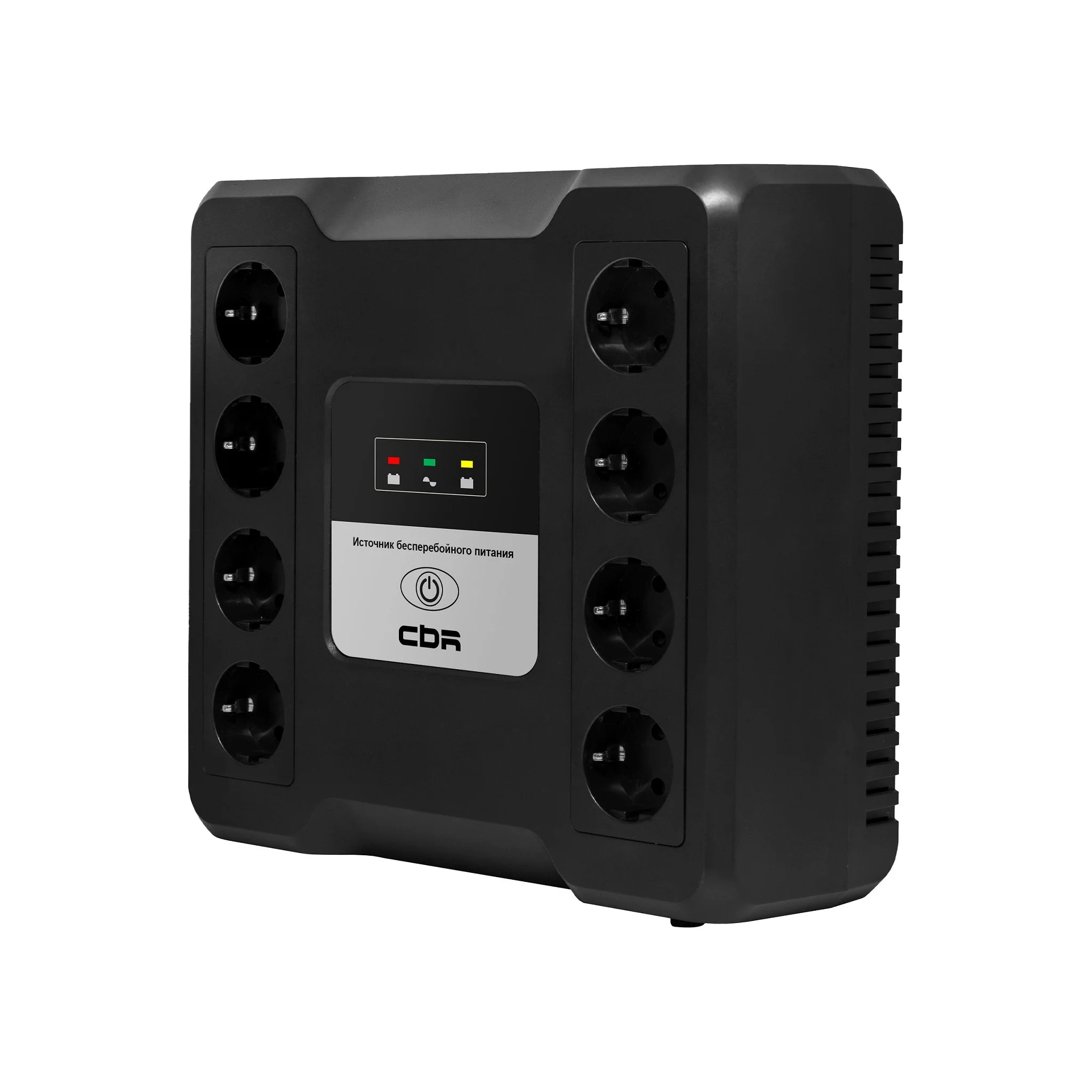ИБП CBR CRYSTAL CTL-800 [Line Interactive, 800 VA / 480 W 8 x EURO, 8 с резервированием и фильтрацией, Breaker] (CTL-800B-8F-LDK)