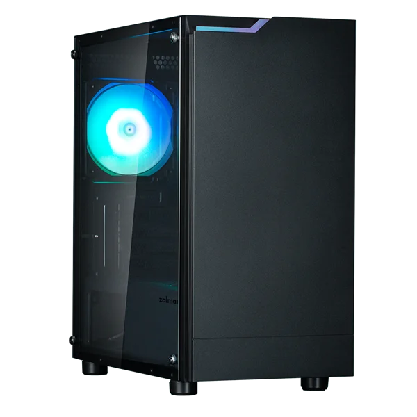 ZALMAN T4 PLUS, MATX, BLACK, WINDOW, 1 x Combo (3.5" or 2.5"), 1x3.5", 2x2.5", 1xUSB2.0, 2xUSB3.0, REAR 1x120mm ARGB