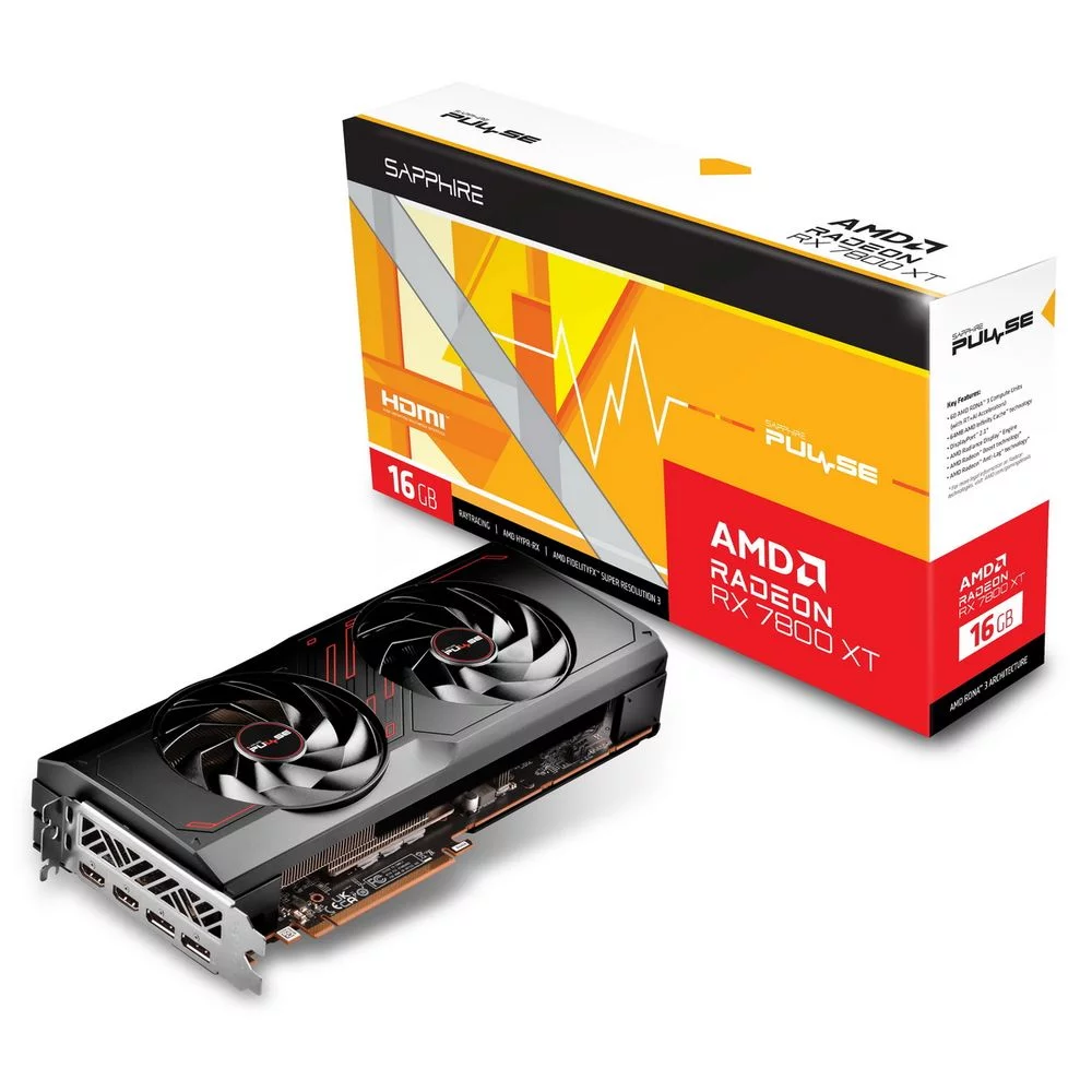 Видеокарта Sapphire Bad Pack RX7800XT PULSE 16GB GDDR6 256bit 2xDP 2xHDMI 2FAN RTL (11330-02-20G||BP)