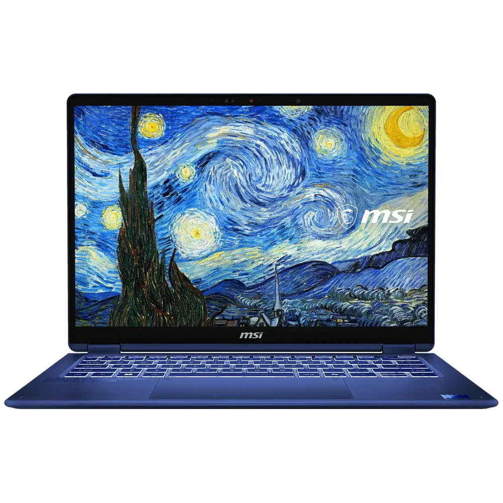 Ноутбук MSI Prestige 14 Flip AI+ The Starry Night-400RUY Intel Core Ultra X9 378H/ 32Gb (soldered D5)/ SSD1Tb/ UMA/ 14"/ OLED/ Touch/ WUXGA/ 1920x1200/ 60Hz/ Win11Pro/ Star Blue/ 1.37kg (9S7-14T235-400)