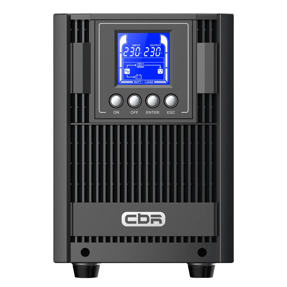 ИБП CBR ESSENCE ESN-2000C Online 2000 VA / 2000 W, Tower, 6 x C13, LCD, HID-USB, RS232, EPO, SNMP slot/ UPS CBR Online Tower (ESN-2KT-6I-LCHERSC)