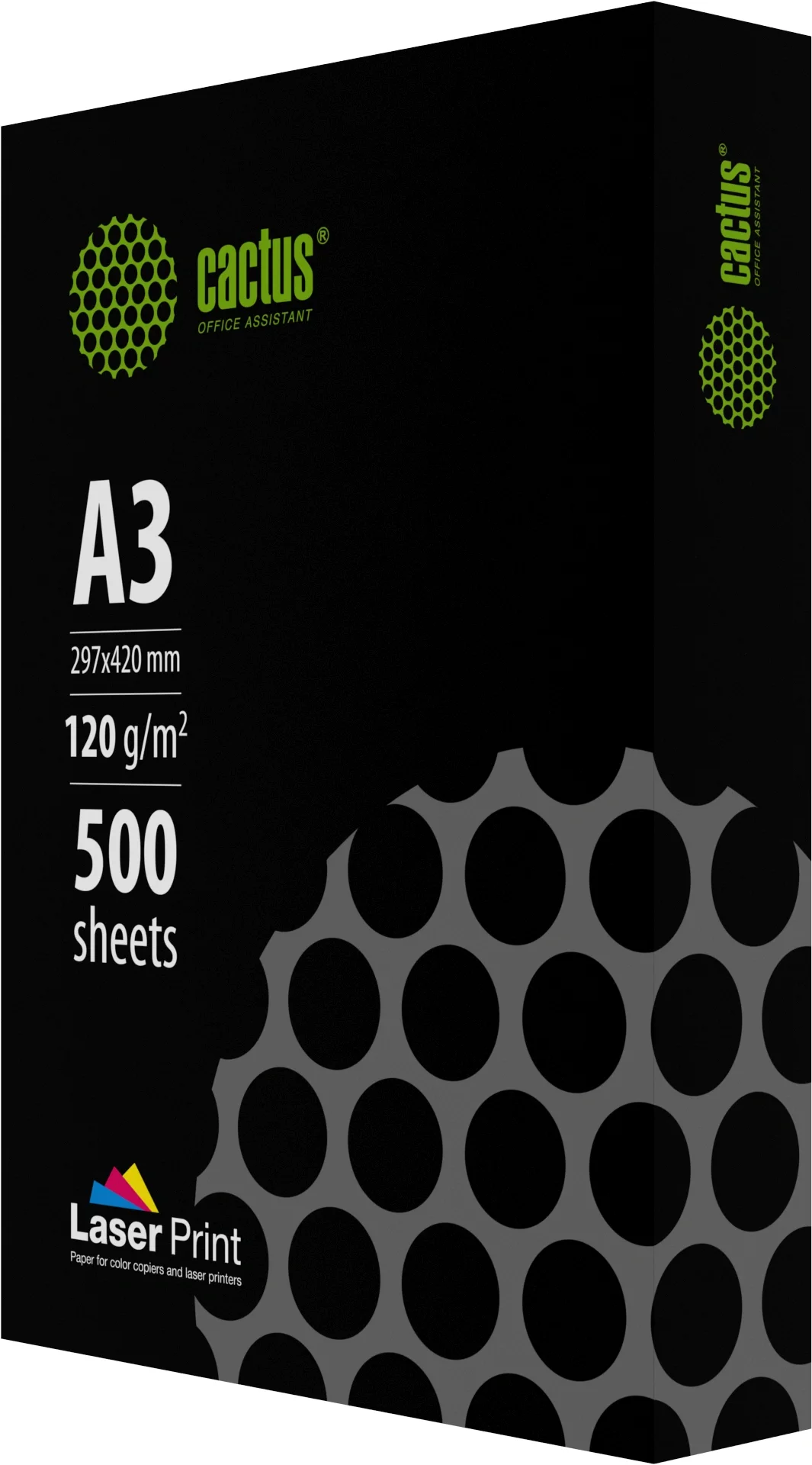 Бумага Cactus CS-LPA3120500 A3 марка A/120г/м2/500л./белый CIE170% для лазерной печати