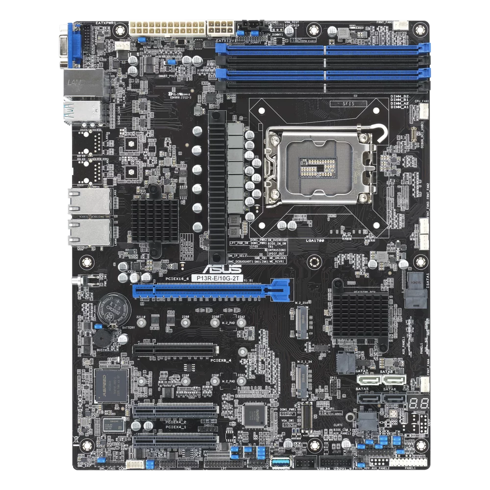 Материнская плата ASUS P13R-E/ 10G-2T LGA1700 ATX 4xDDR5 PCIEx16 3хPCIEx8 2xM.2 VGA 2х10GLAN (90SB0CY0-M0UAY0)