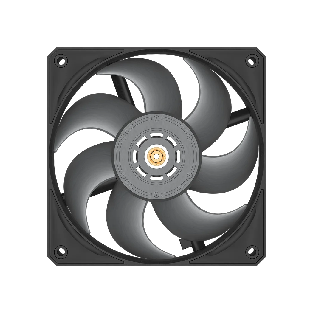 Кулер для корпуса/ Case Cooler PCCooler F9 R120 BK (120x120x30mm, 4-pin PWM, 114CFM, 42.7dBA, 3000RPM, Black)