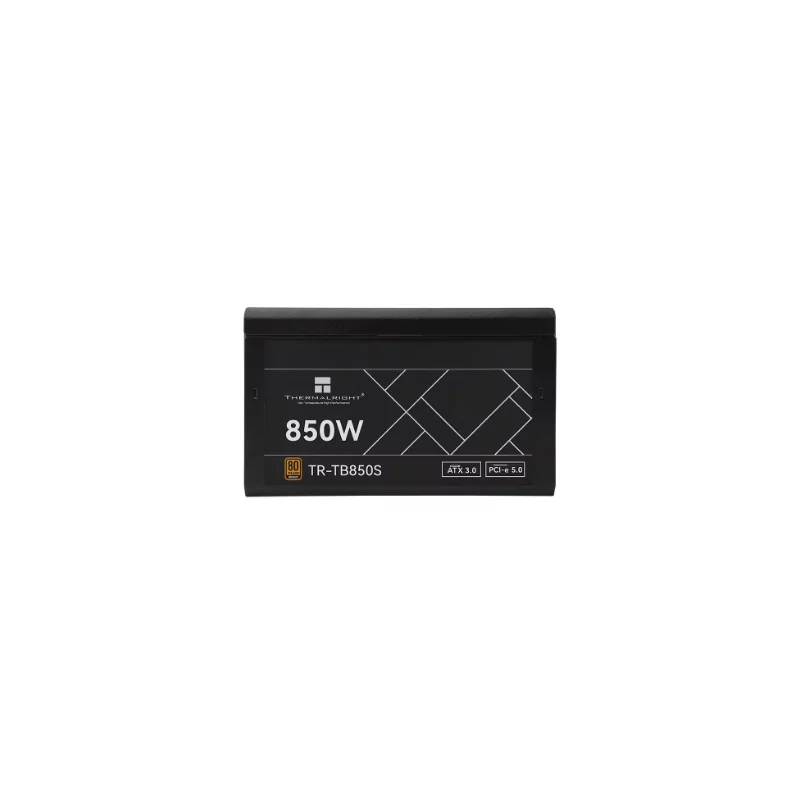 Блок питания 850W/ Thermalright, 850W 80+ Bronze (ATX, 3, PCIe 5.0, Non-modular, 1x24(20+4)pin 550mm, 1xCPU*2 8(4+4)pin 600+150mm, 1xPCIe*2 8(6+2)pin 500+150mm, 1x12VHPWR PCIe 5.0 12+4pin 600mm, 1xSATA*3+MOLEX4pin*1 400+150+150+1 (TR-TB850S)
