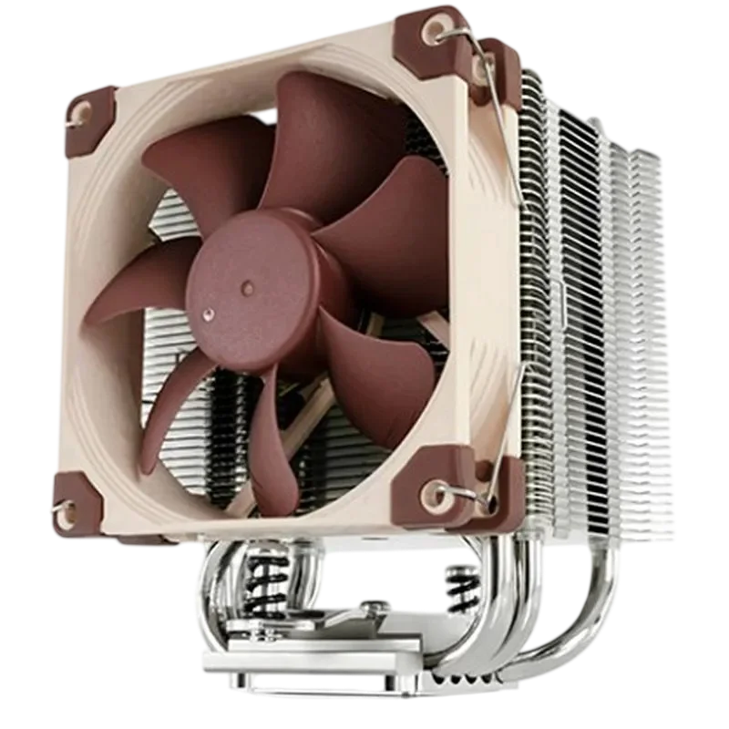 Кулер для процессора/ CPU Cooler Noctua NH-U9S (140W, 4-pin PWM, 125mm, Al/Cu, 5x6mm, 1x92x92x25mm, 46.44CFM, 22.8dBA, 2000RPM, S: 1851/1700/1200/115X, AM5/AM4, Beige/Brown)
