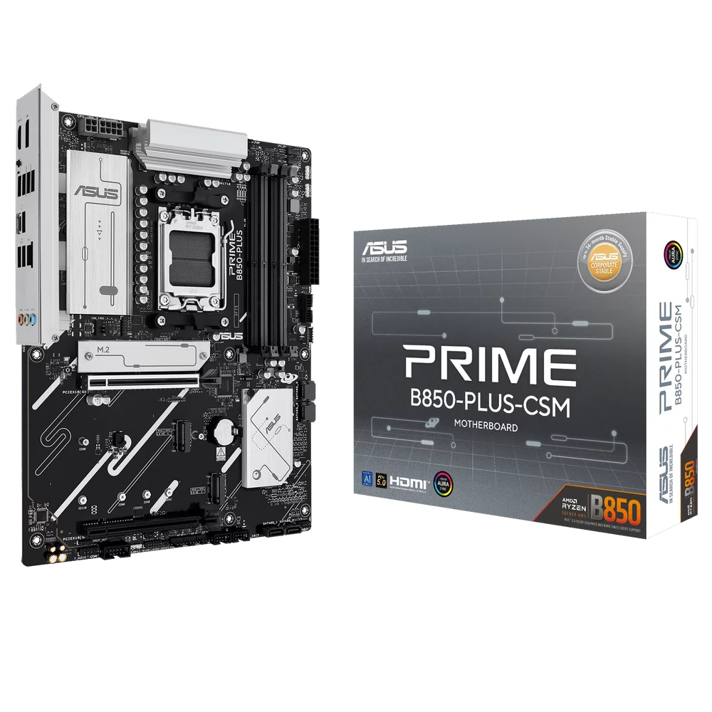 Материнская плата/ PRIME B850-PLUS-CSM//AM5 B850 USB10G AURA MB (90MB1LC0-M0EAYC)